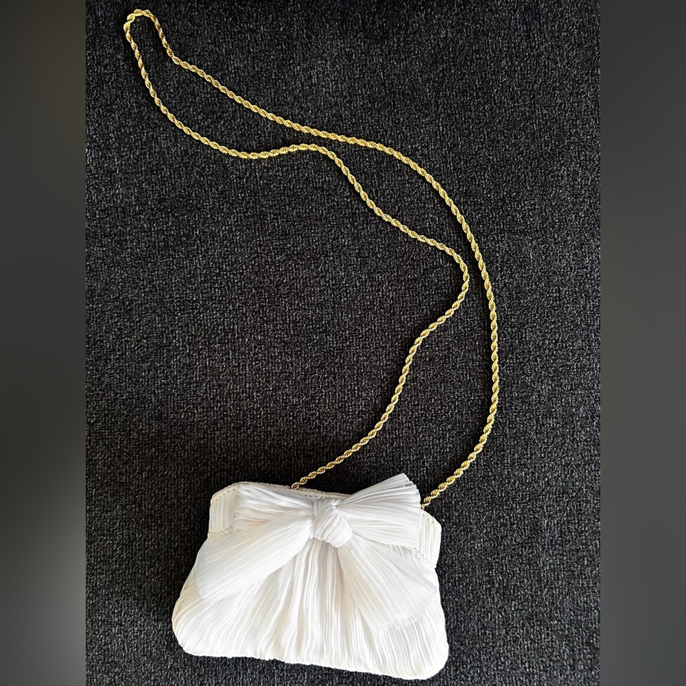 Loeffler Randall Rochelle Pleated Bow Purse